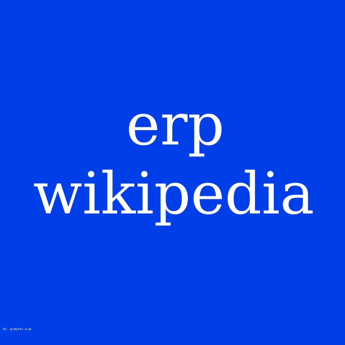 Erp Wikipedia