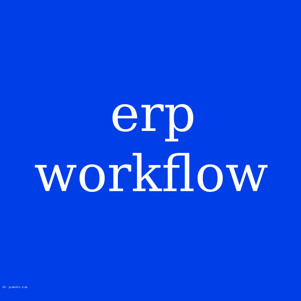 Erp Workflow