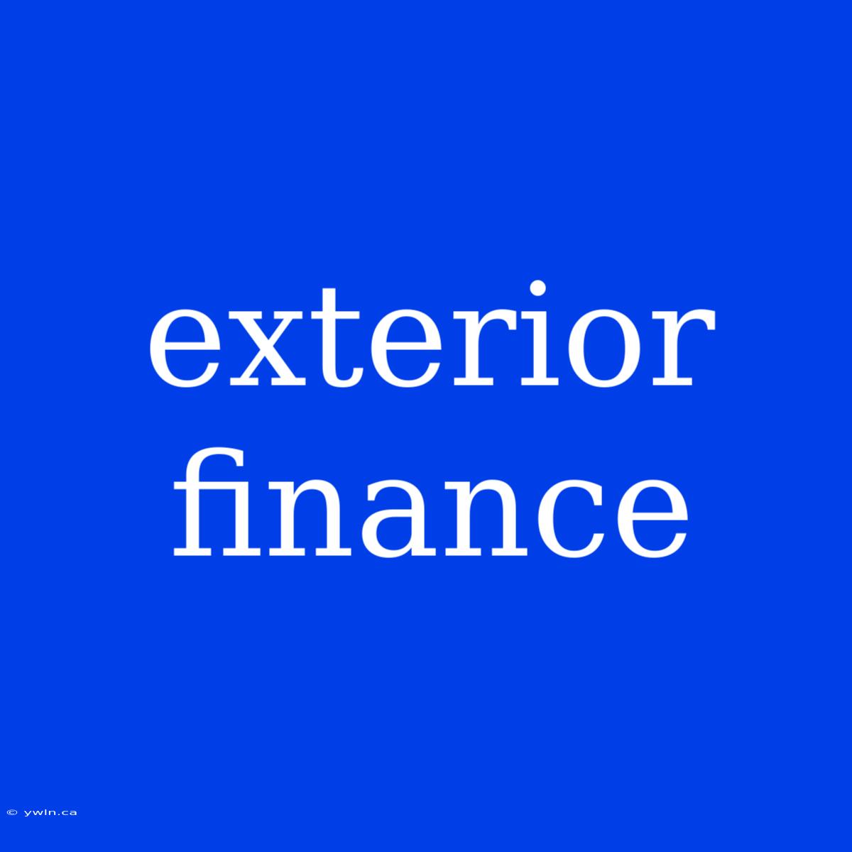 Exterior Finance