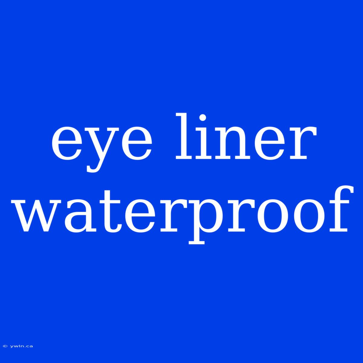 Eye Liner Waterproof