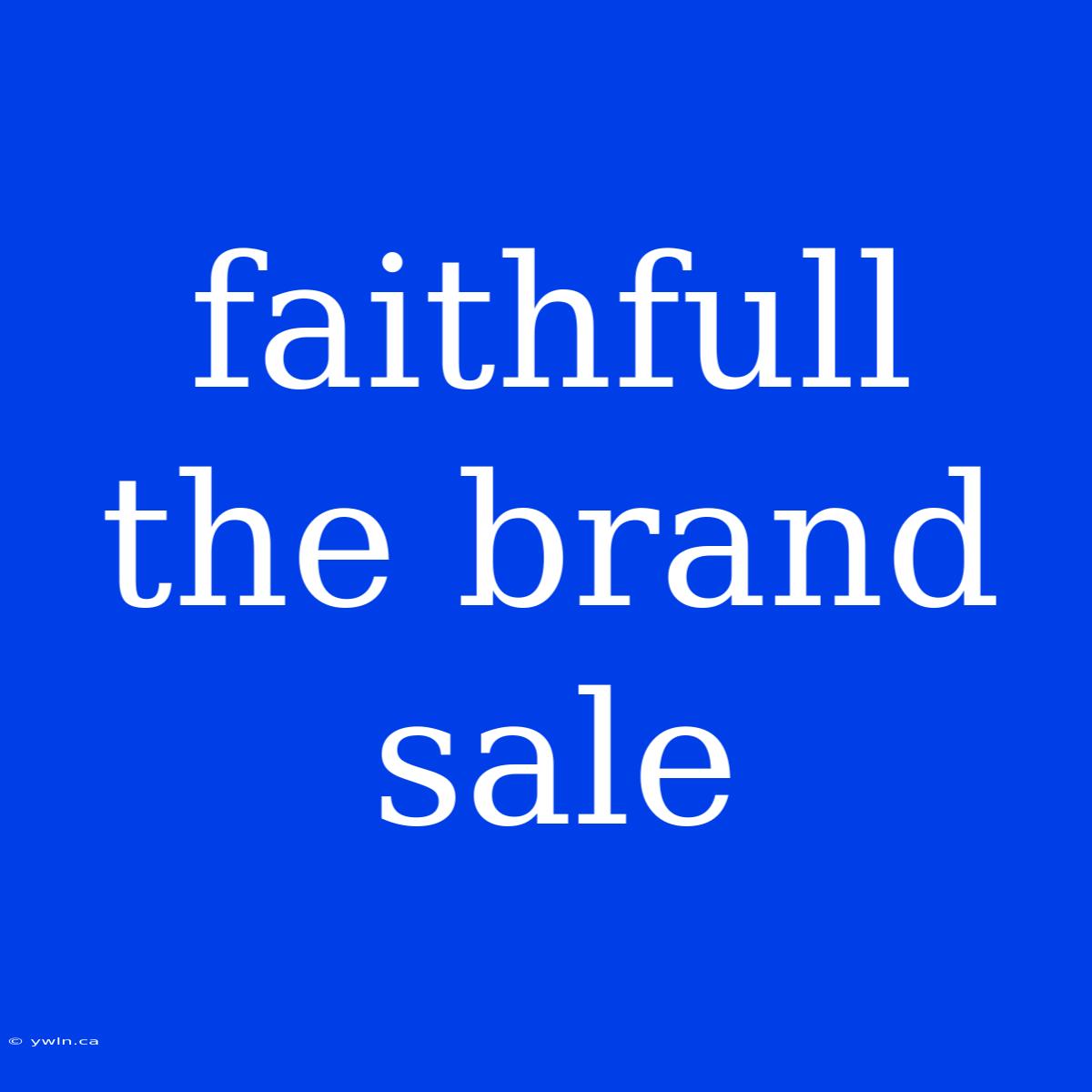 Faithfull The Brand Sale