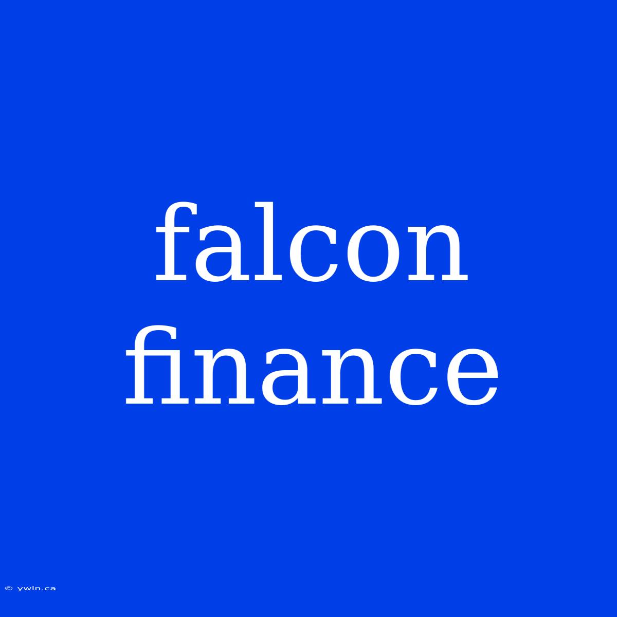 Falcon Finance