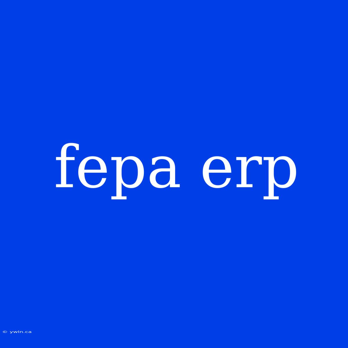 Fepa Erp