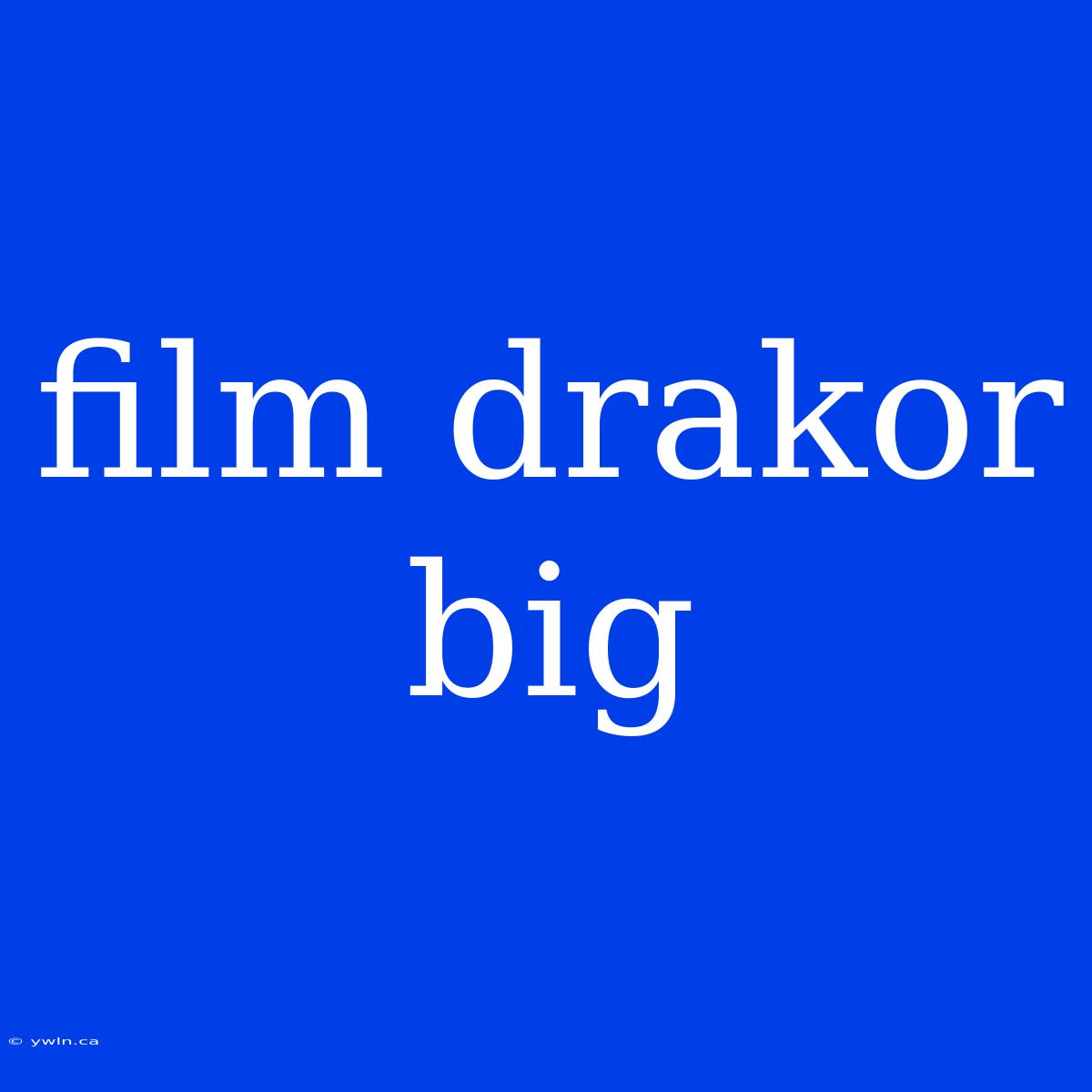 Film Drakor Big