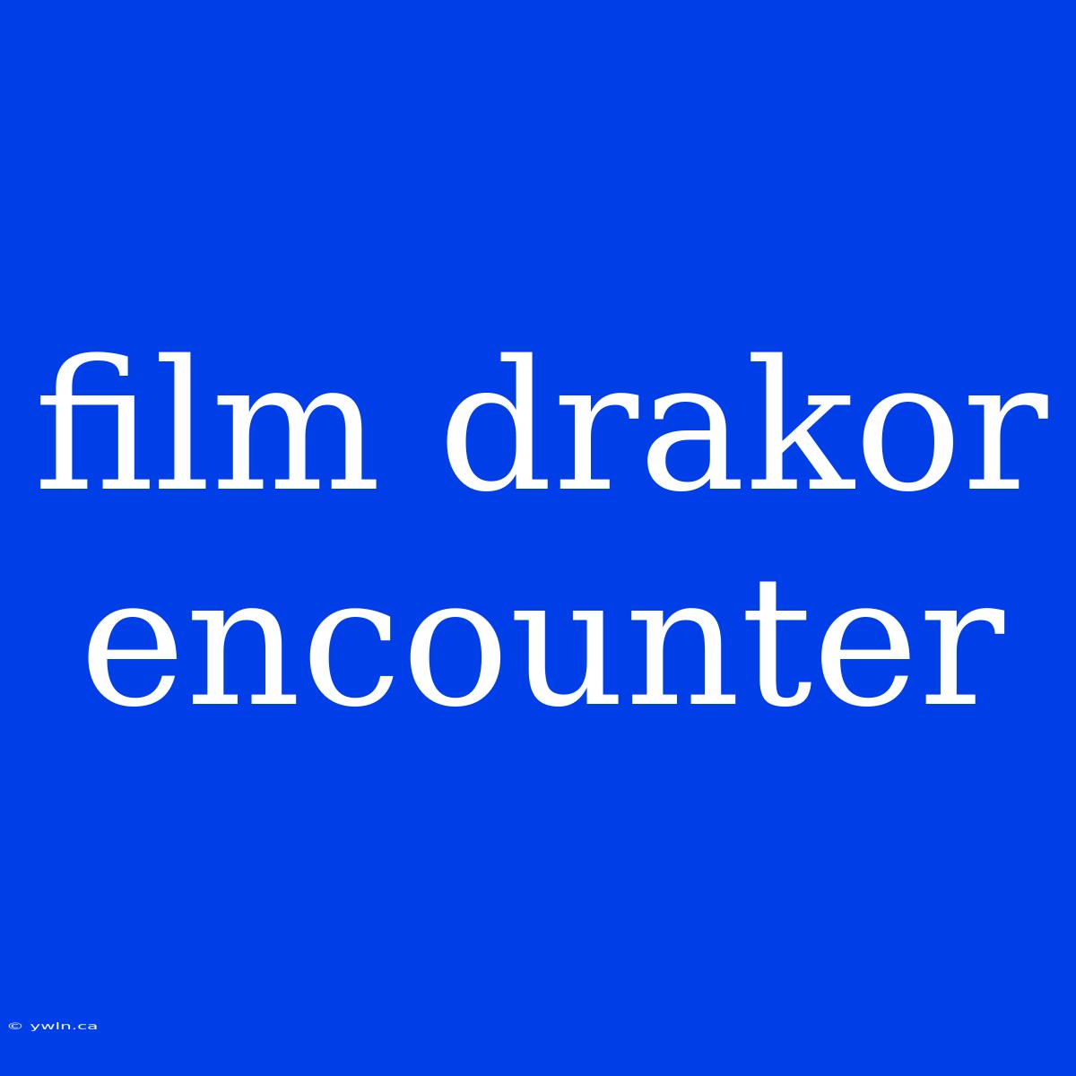 Film Drakor Encounter