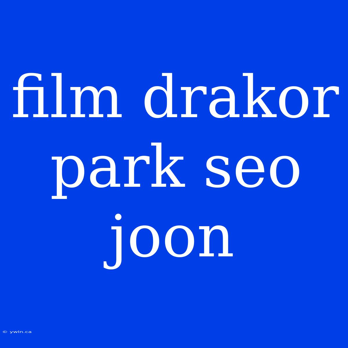 Film Drakor Park Seo Joon