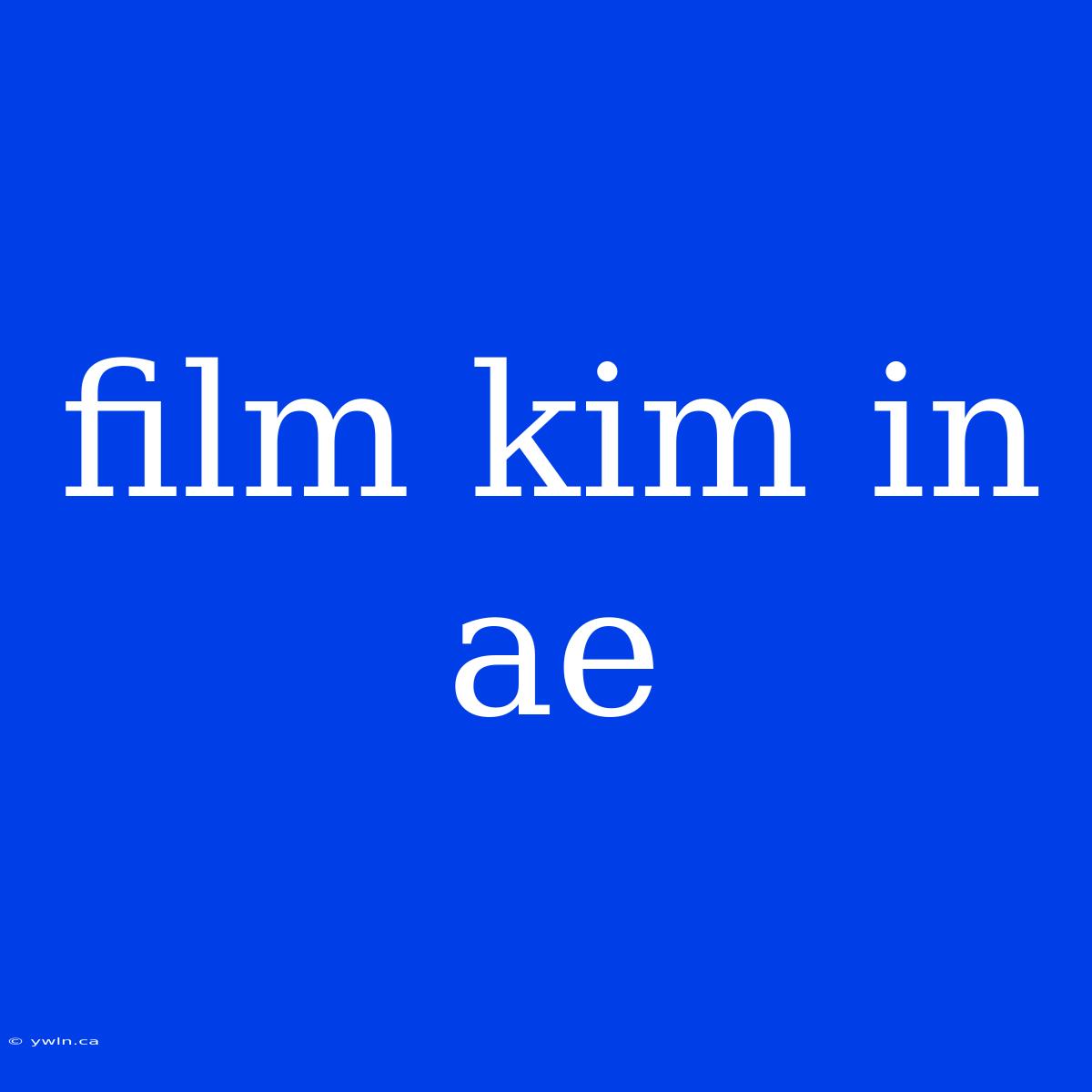 Film Kim In Ae