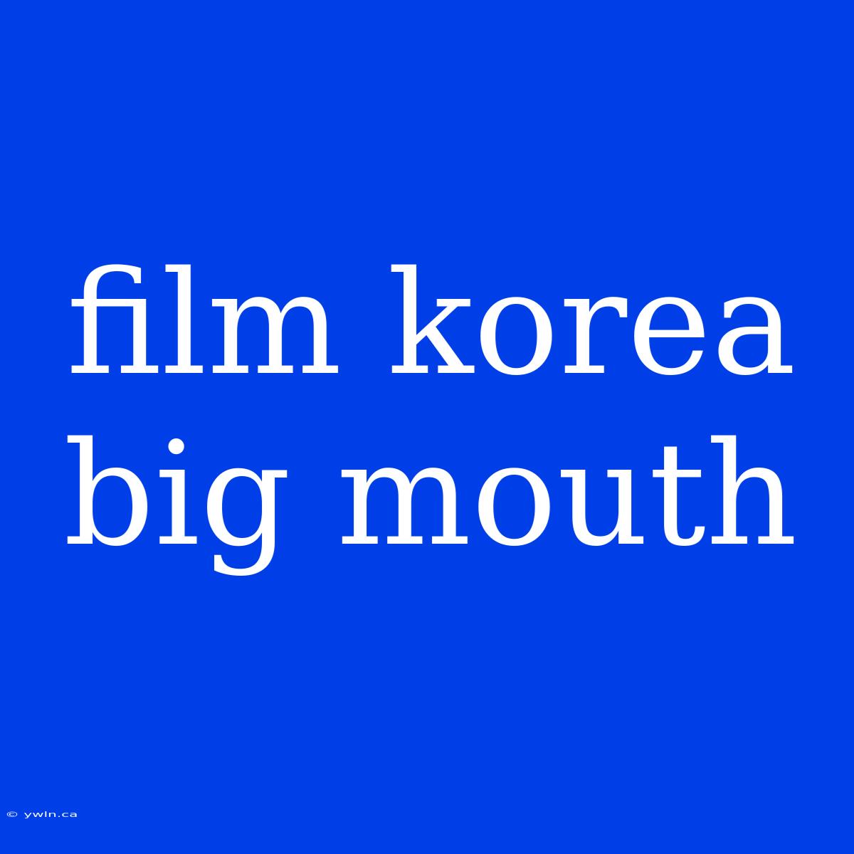 Film Korea Big Mouth