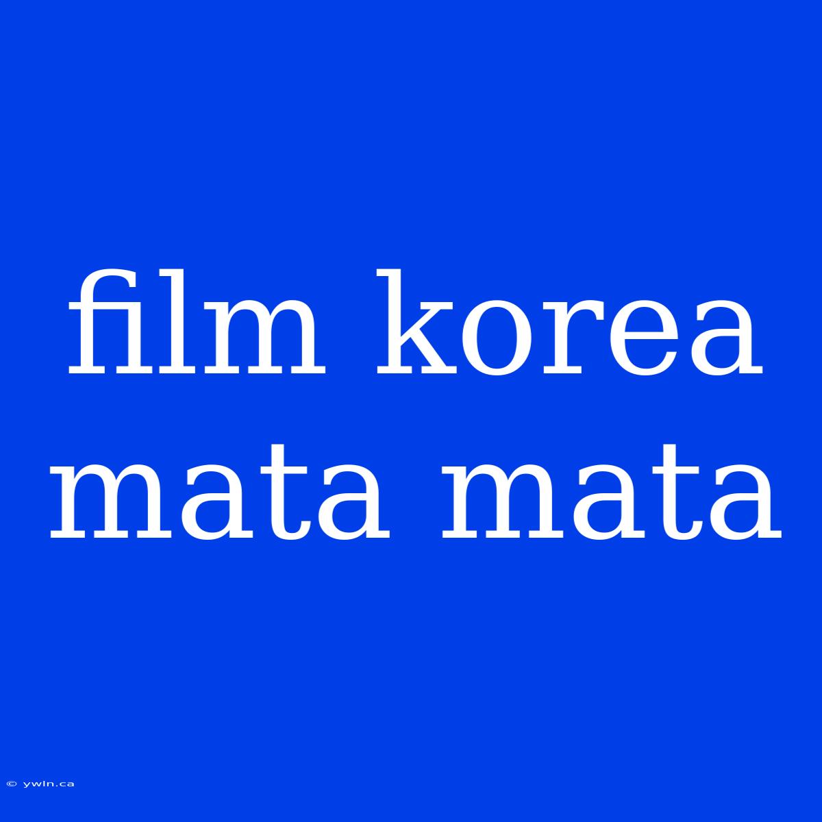 Film Korea Mata Mata