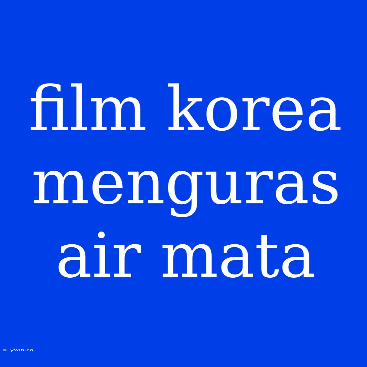 Film Korea Menguras Air Mata