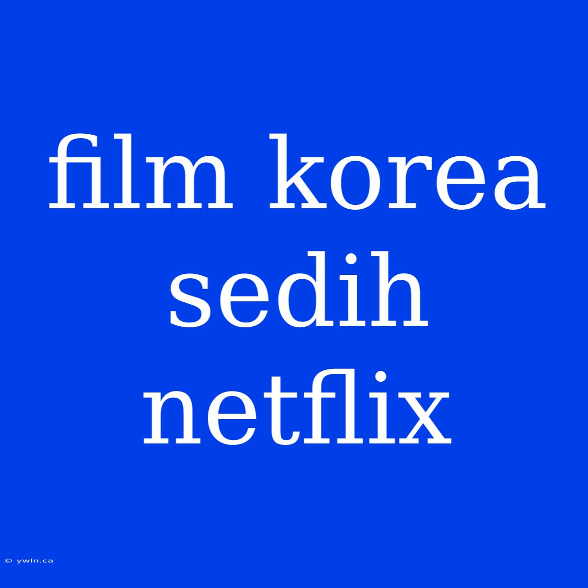 Film Korea Sedih Netflix