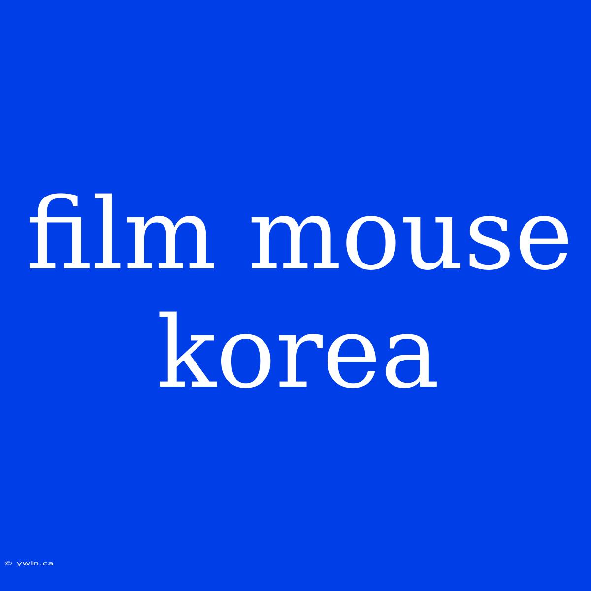 Film Mouse Korea