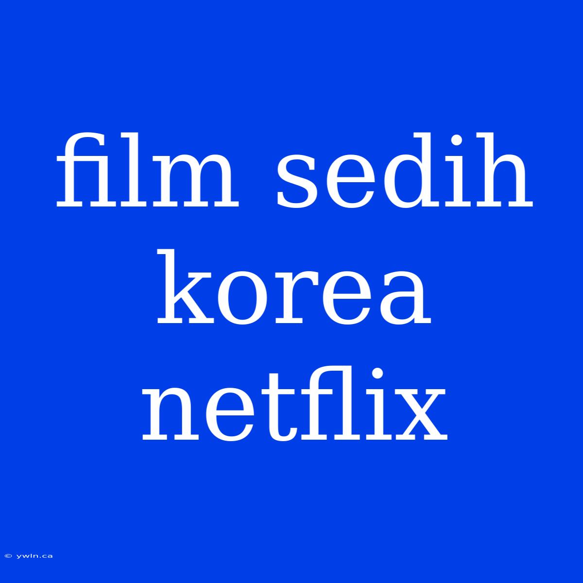 Film Sedih Korea Netflix