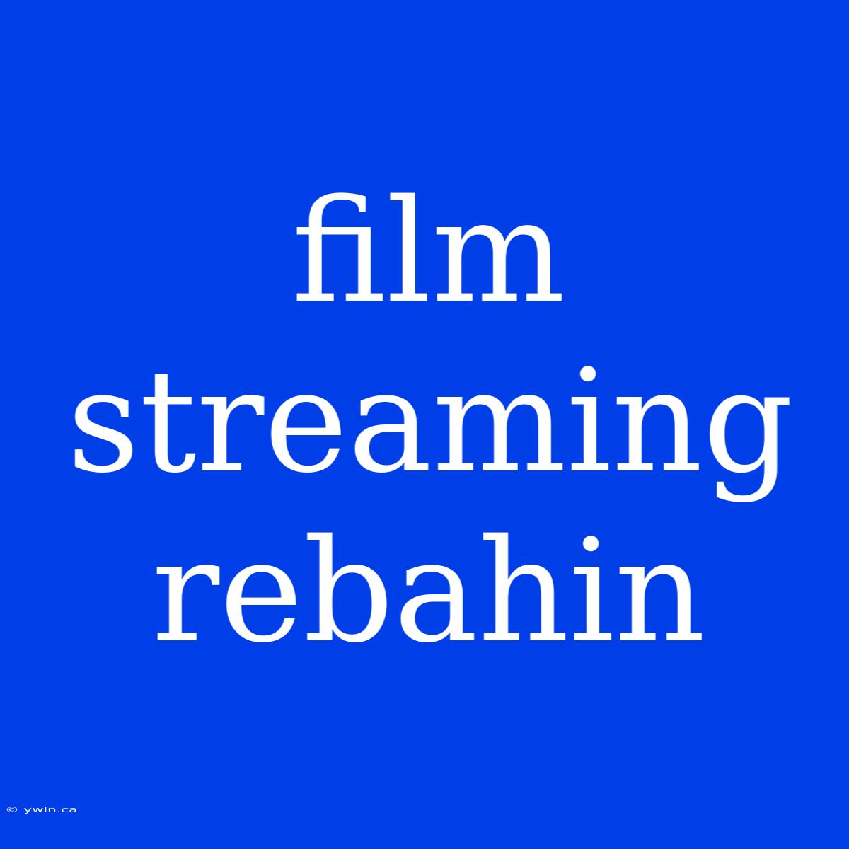 Film Streaming Rebahin