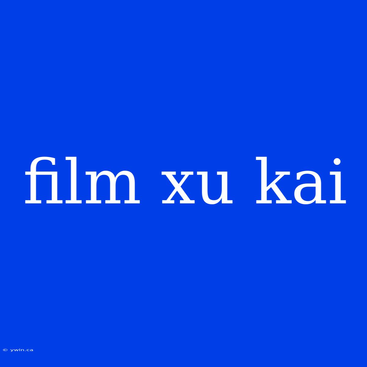 Film Xu Kai