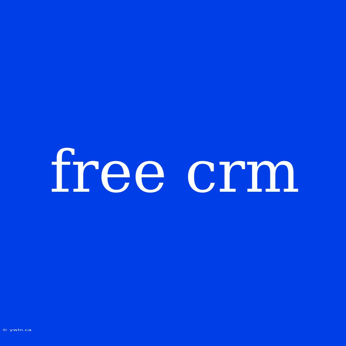 Free Crm