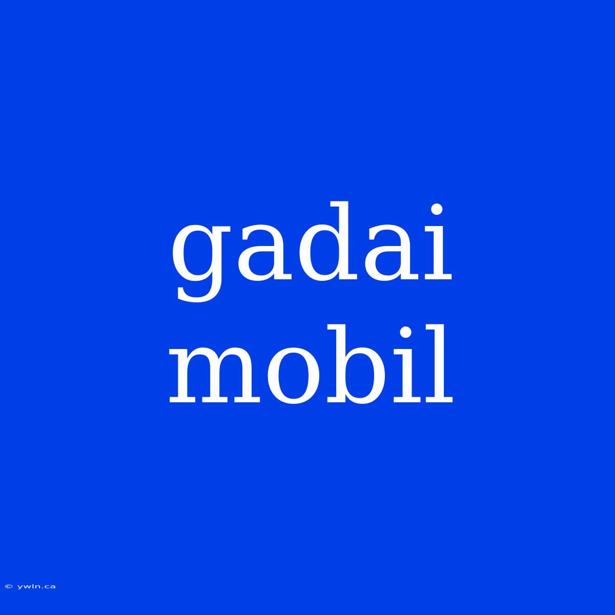 Gadai Mobil