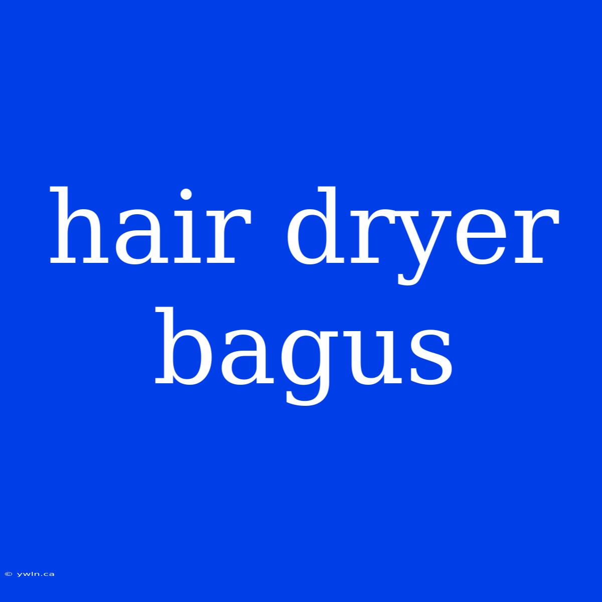 Hair Dryer Bagus