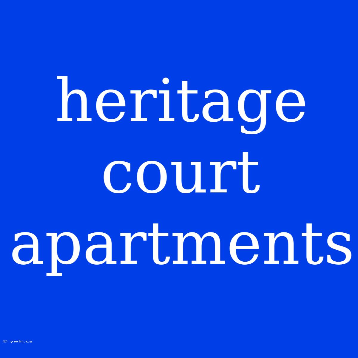 Heritage Court Apartments