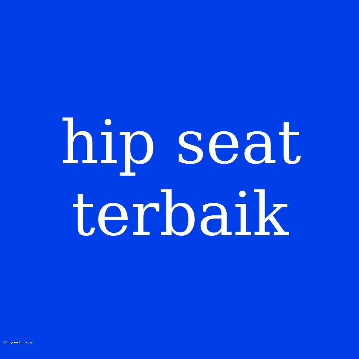 Hip Seat Terbaik