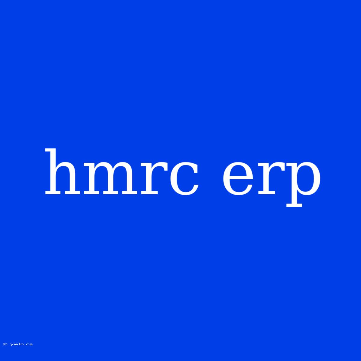 Hmrc Erp