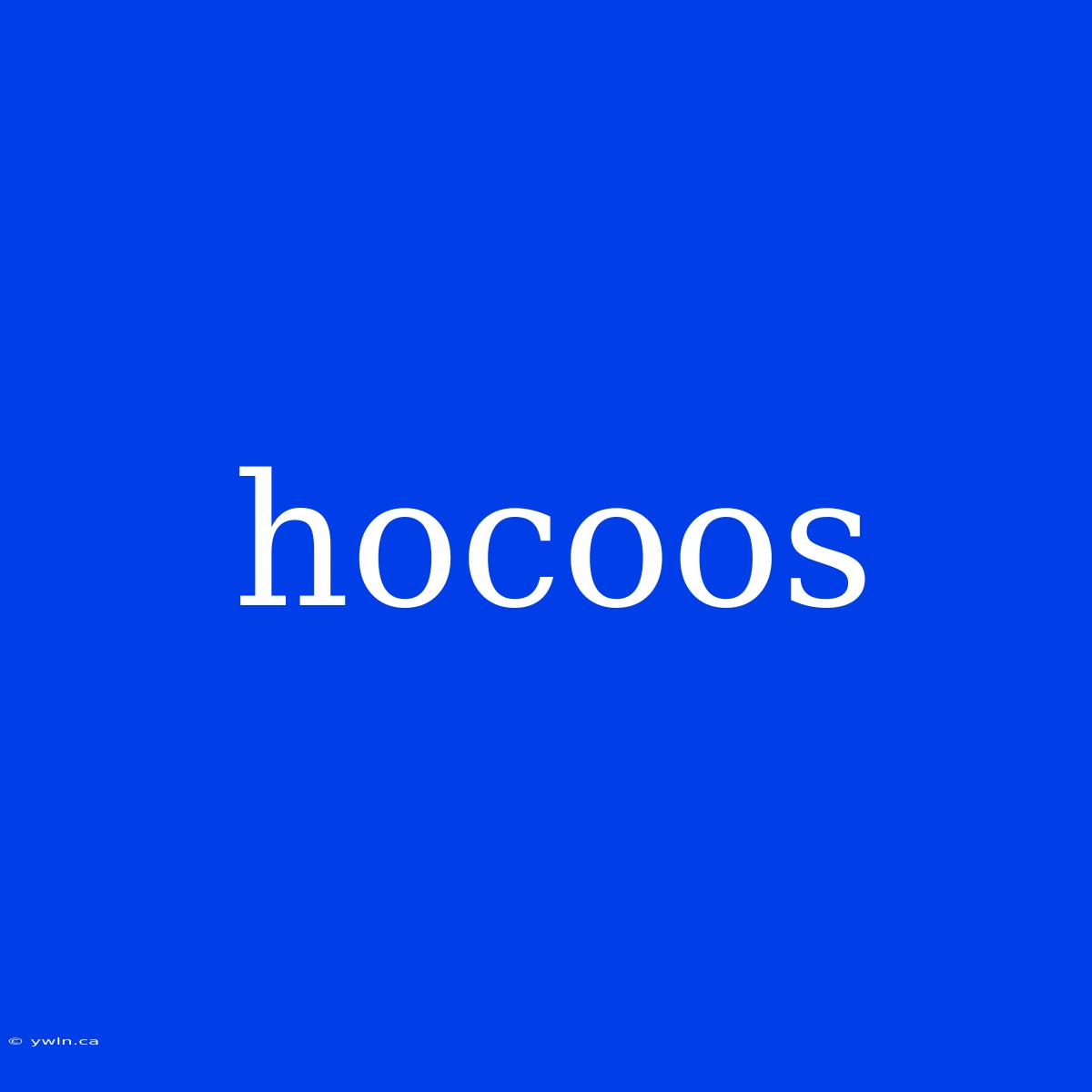 Hocoos