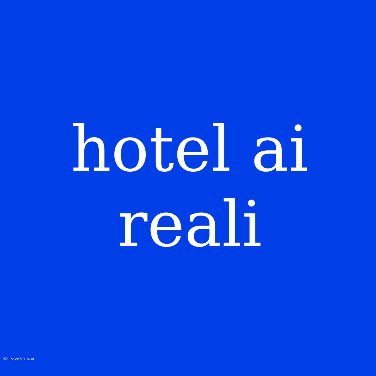 Hotel Ai Reali