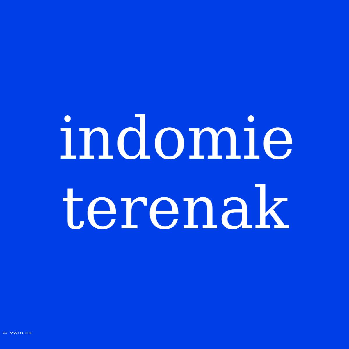 Indomie Terenak