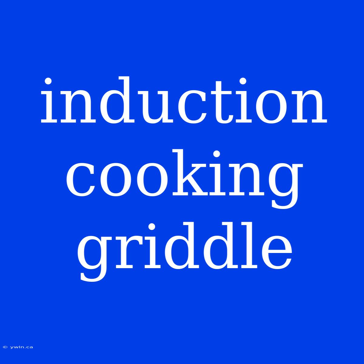 Induction Cooking Griddle