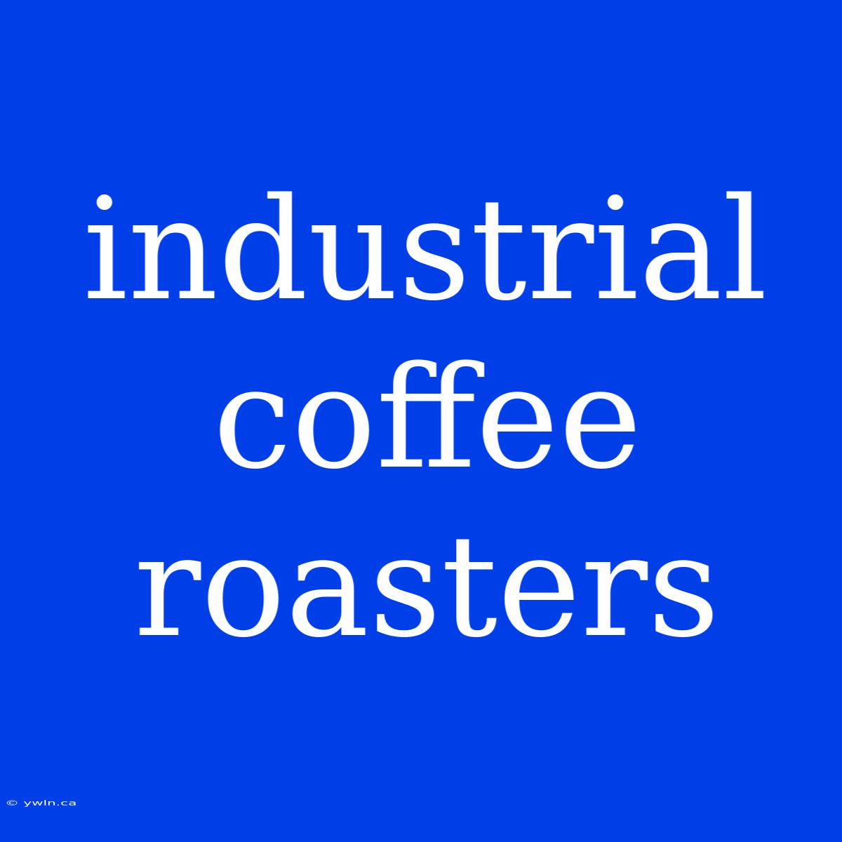 Industrial Coffee Roasters