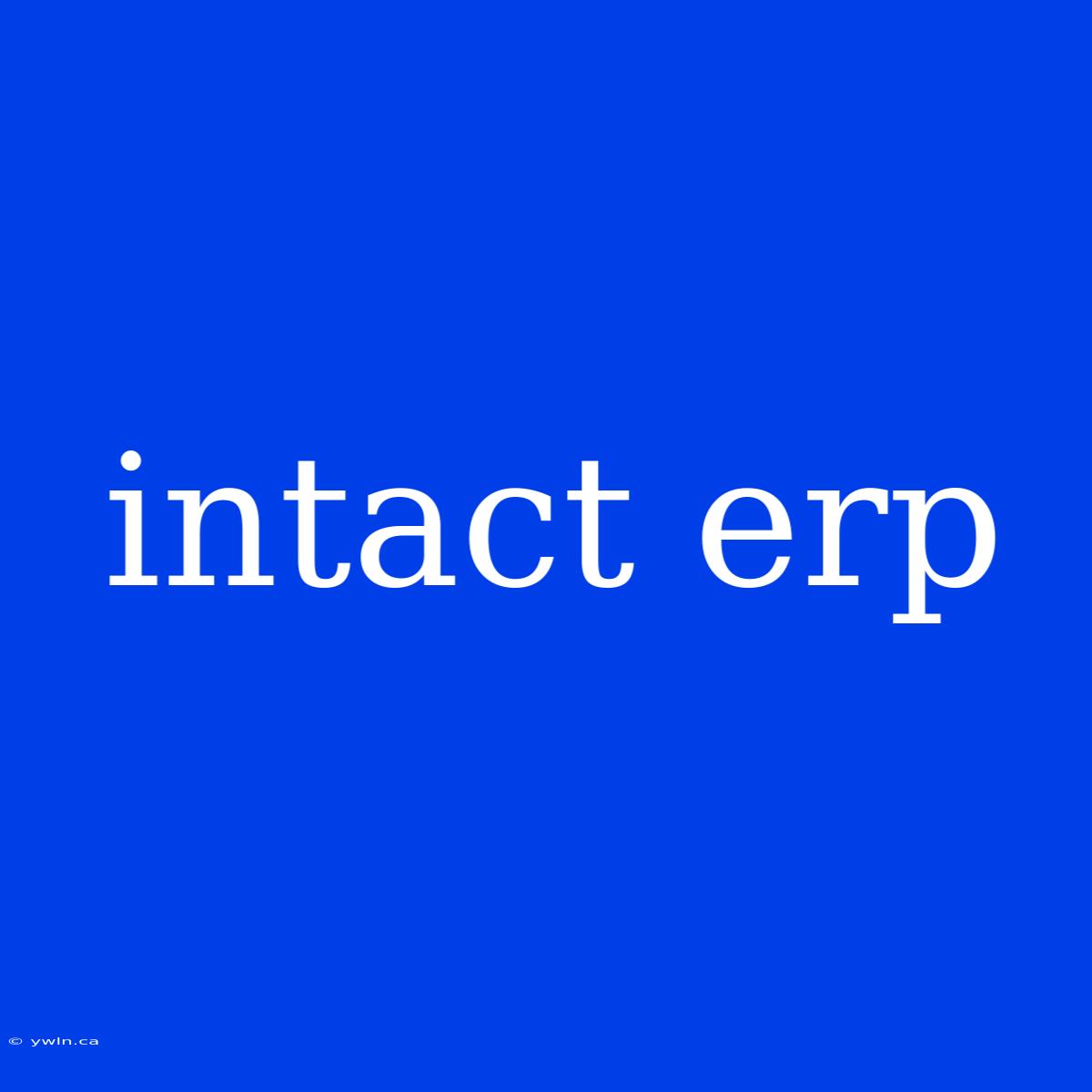 Intact Erp