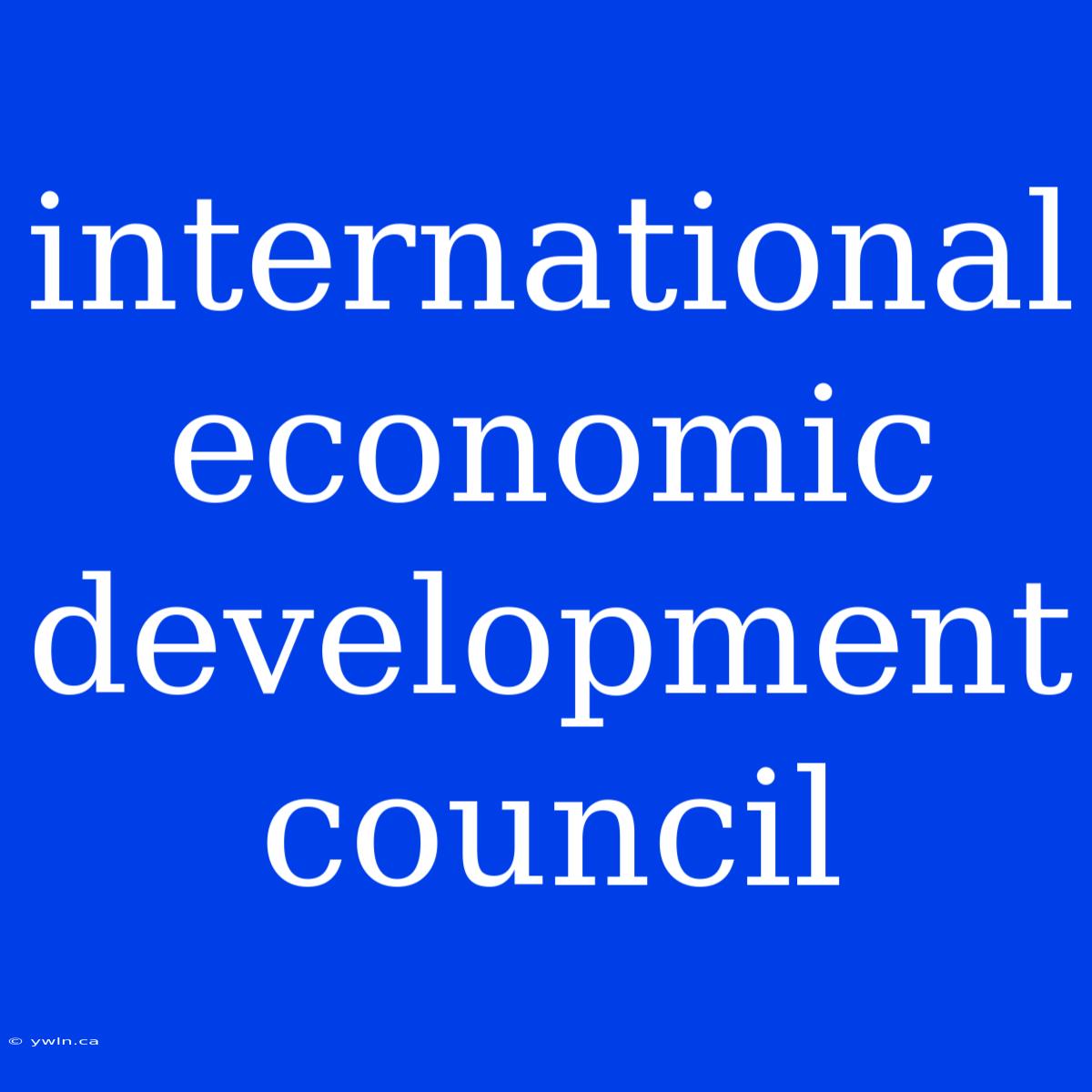 International Economic Development Council