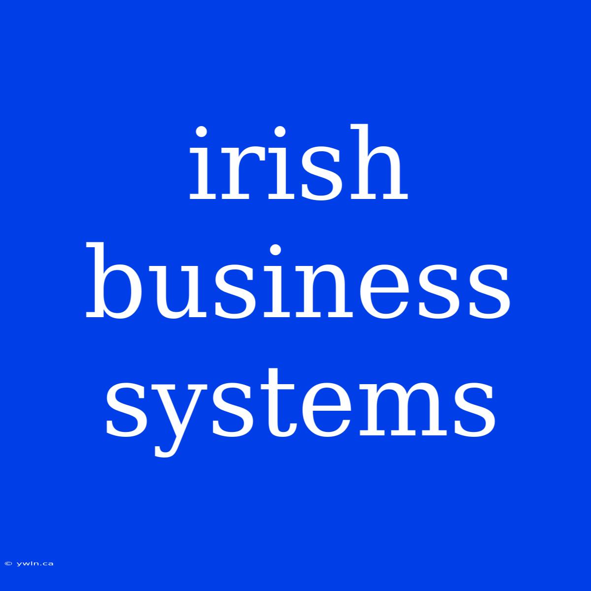 Irish Business Systems