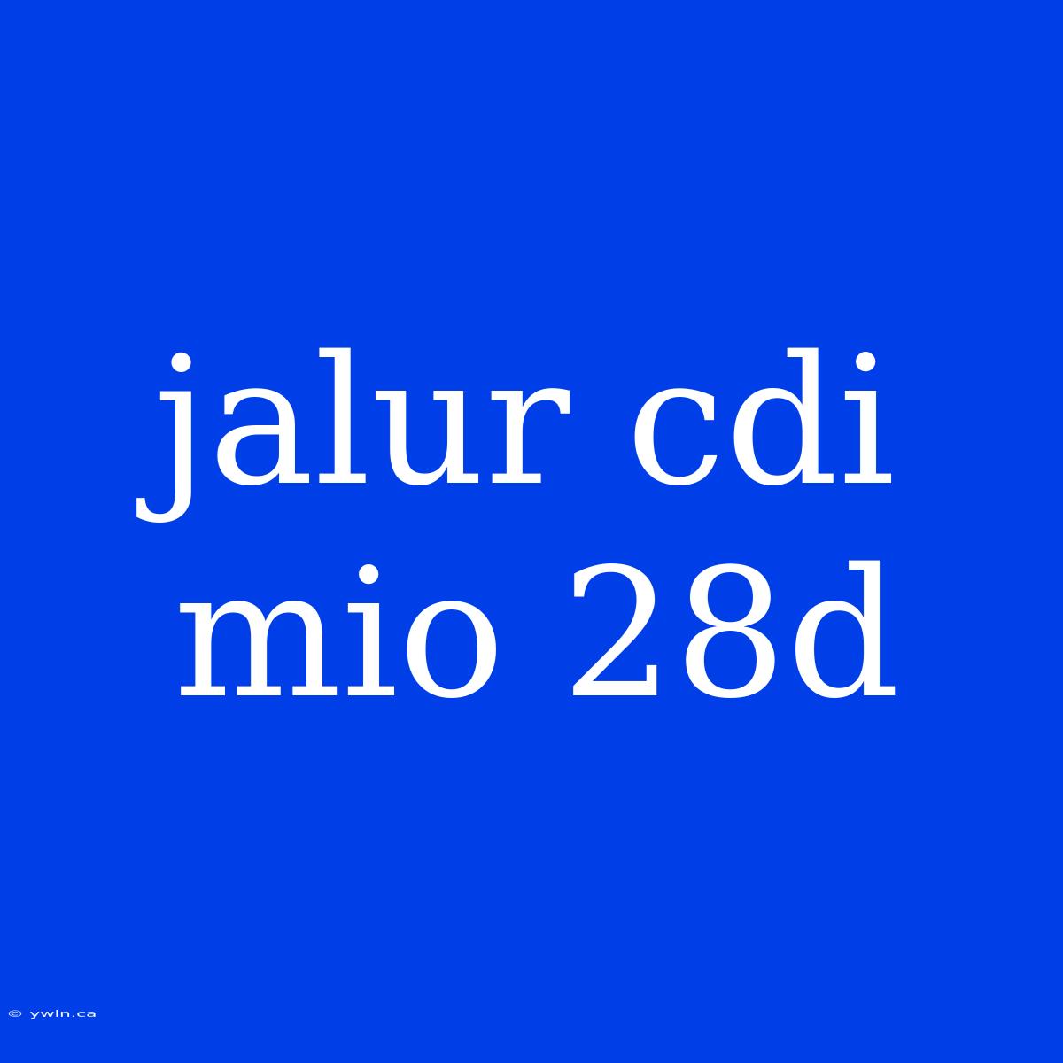 Jalur Cdi Mio 28d