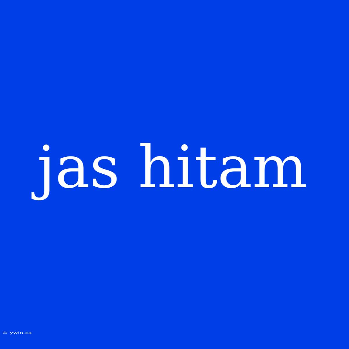 Jas Hitam