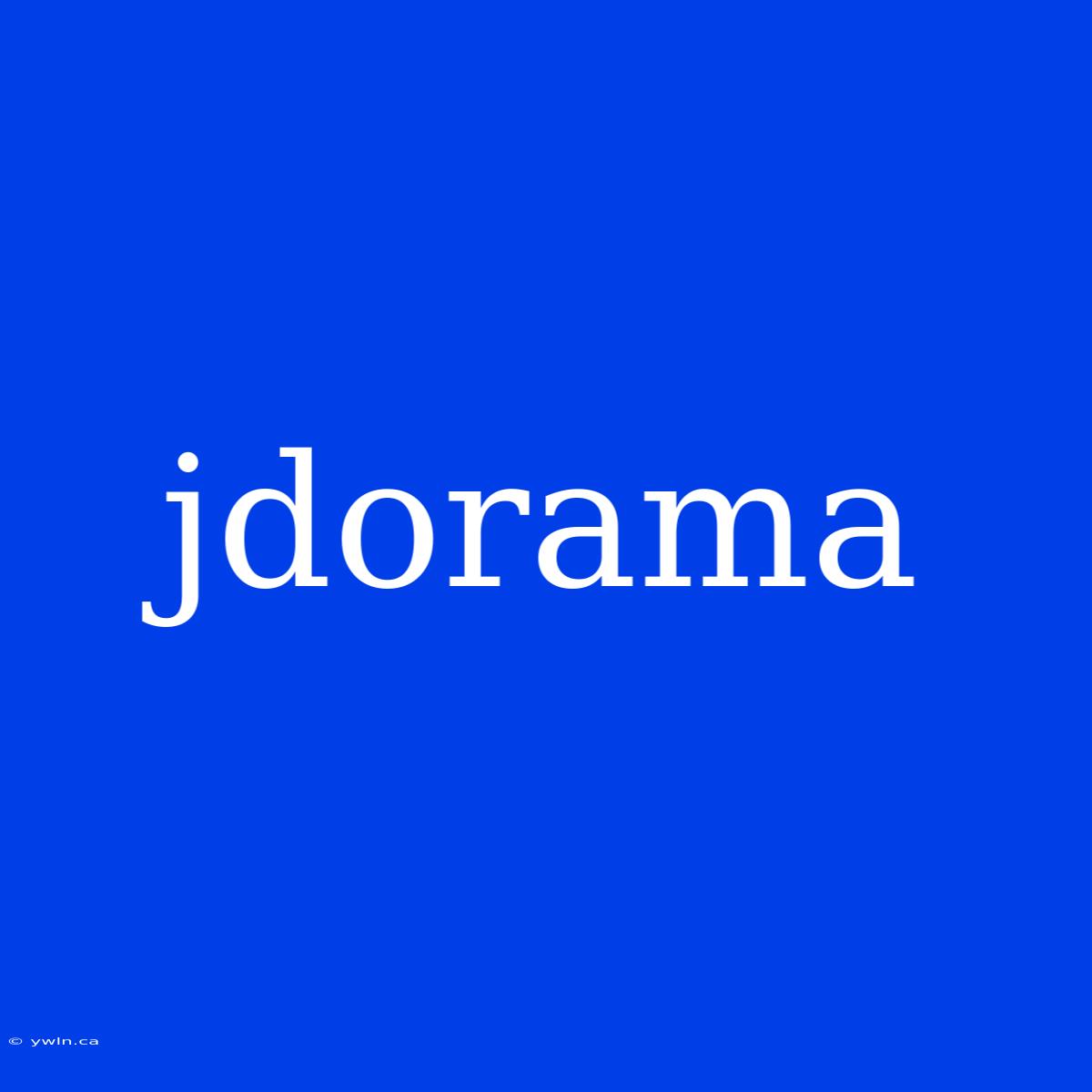 Jdorama