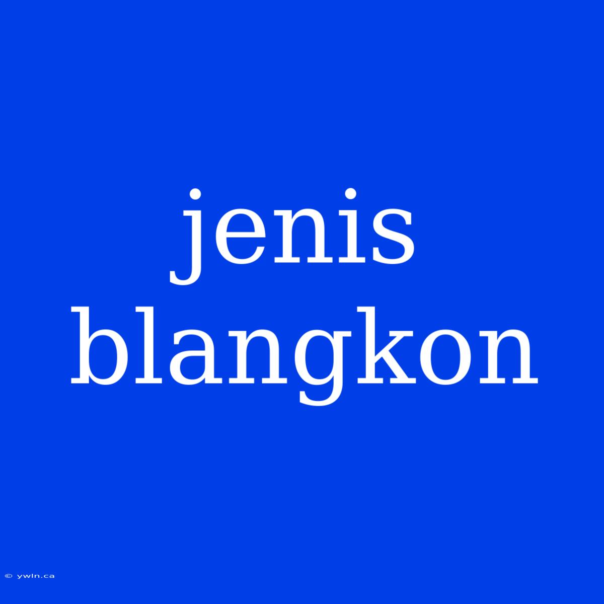 Jenis Blangkon