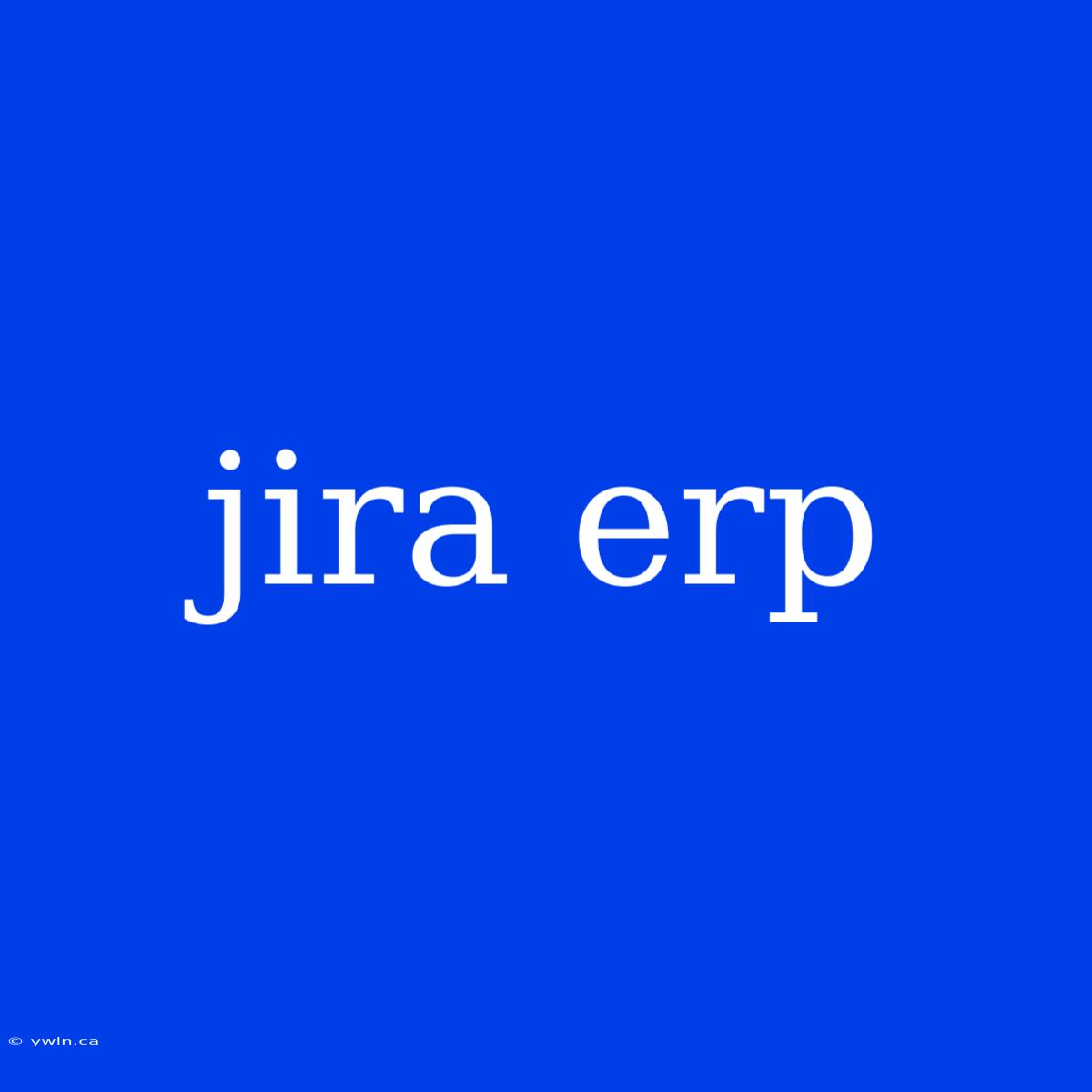 Jira Erp