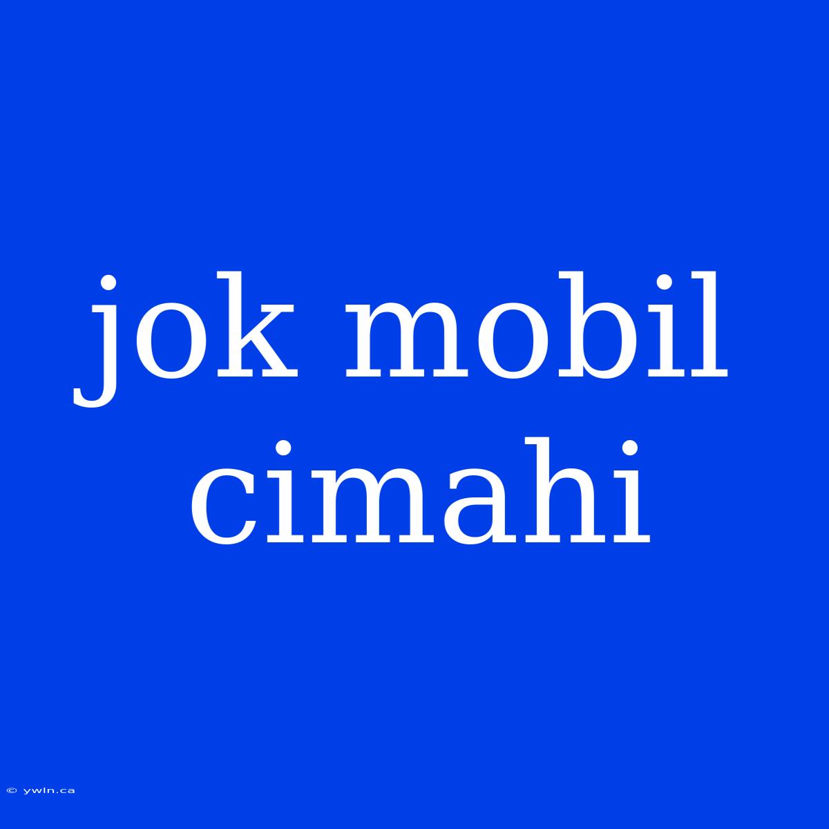 Jok Mobil Cimahi