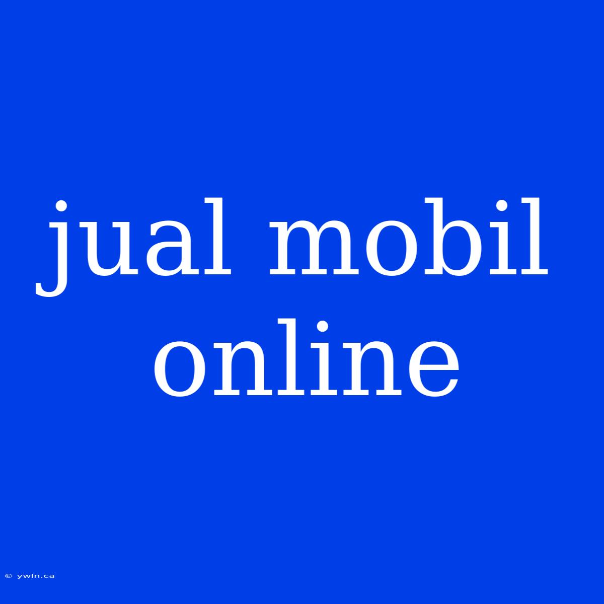 Jual Mobil Online