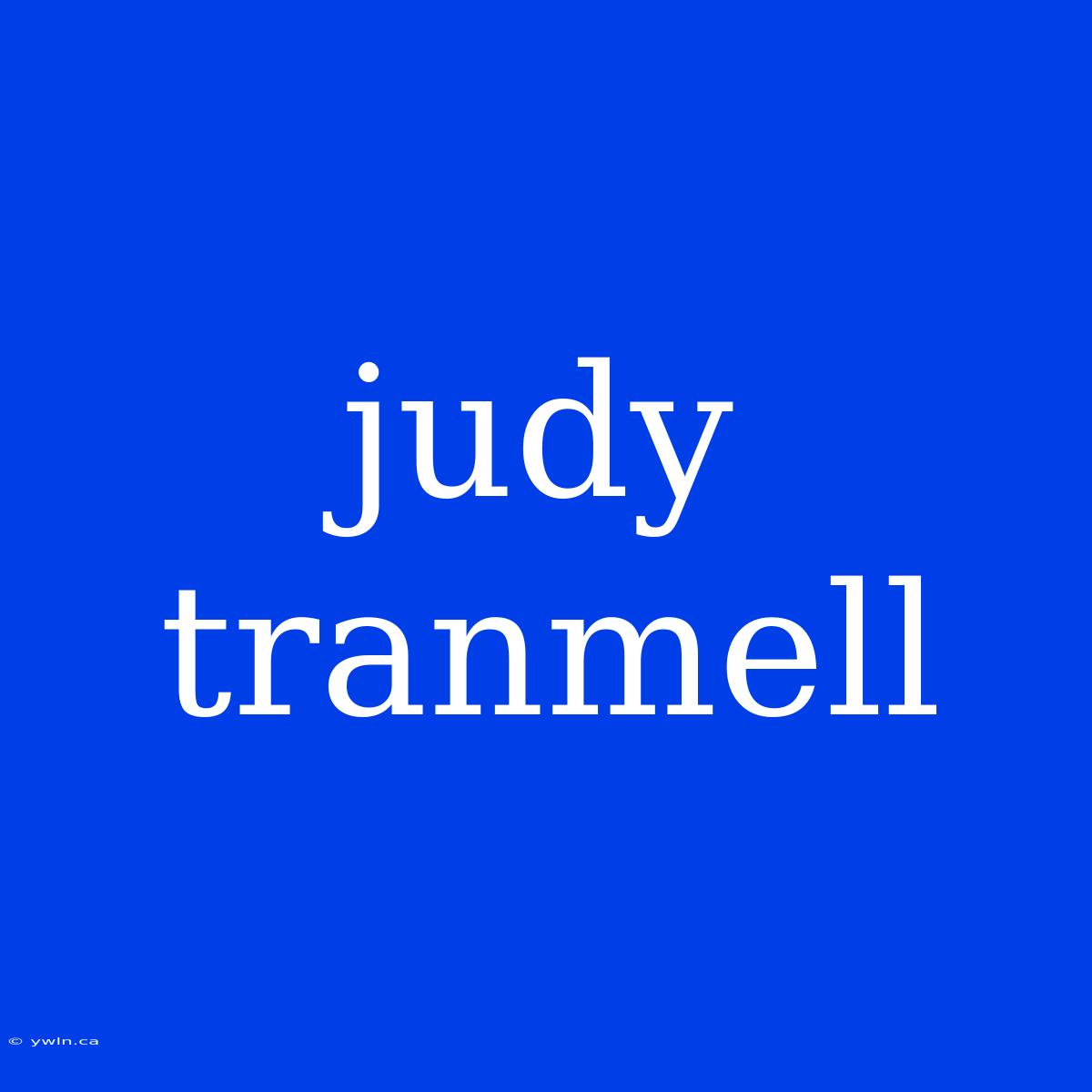 Judy Tranmell