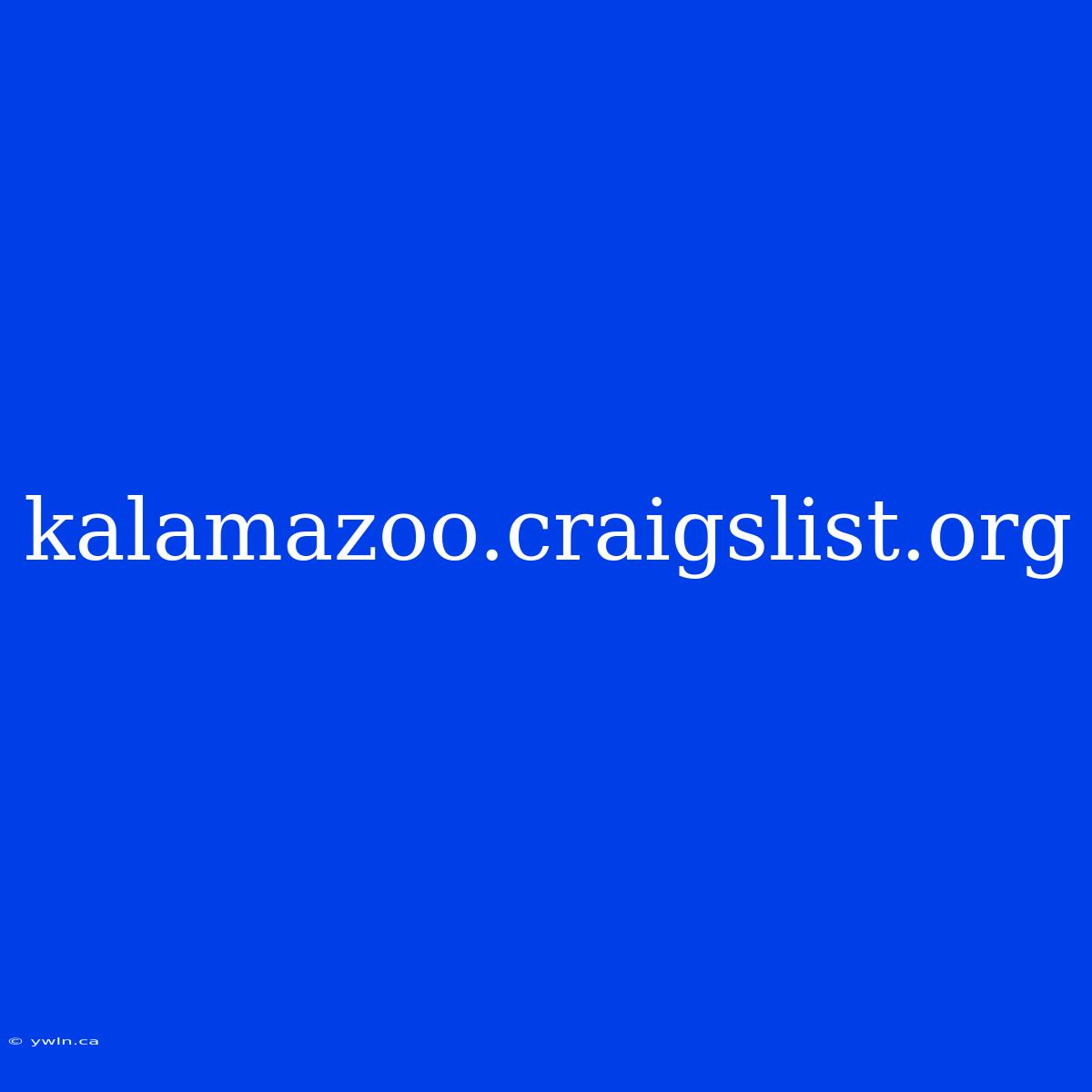 Kalamazoo.craigslist.org