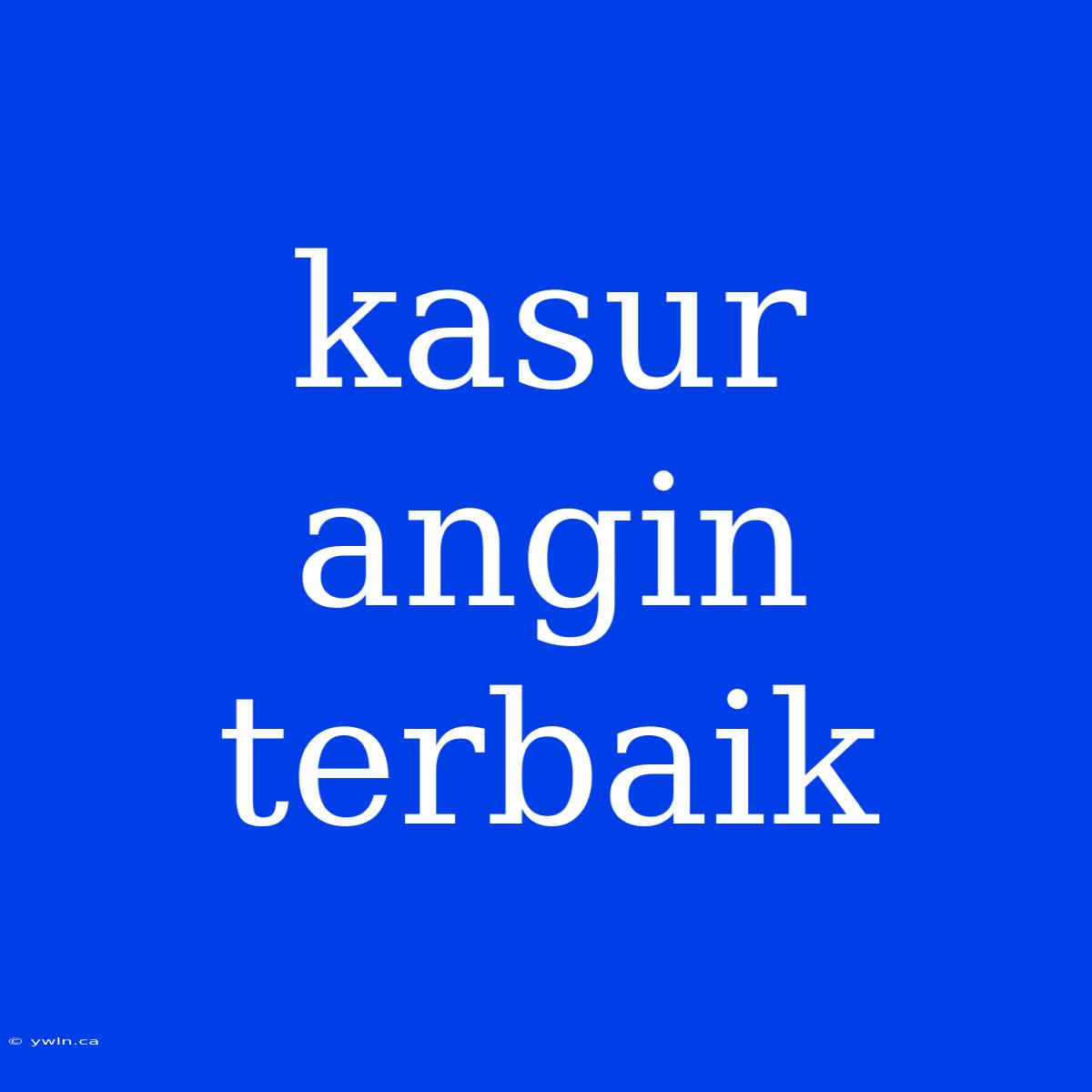 Kasur Angin Terbaik