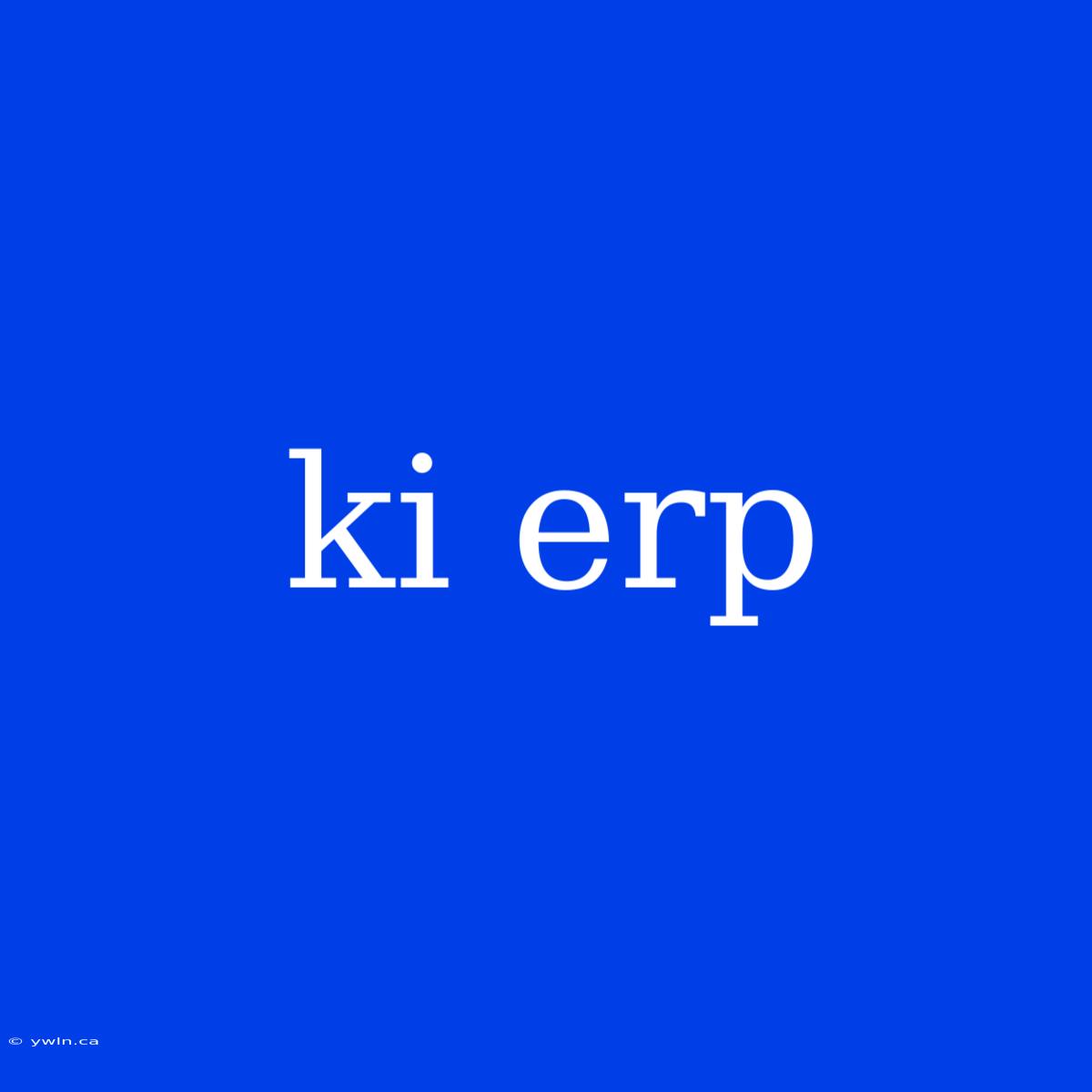 Ki Erp