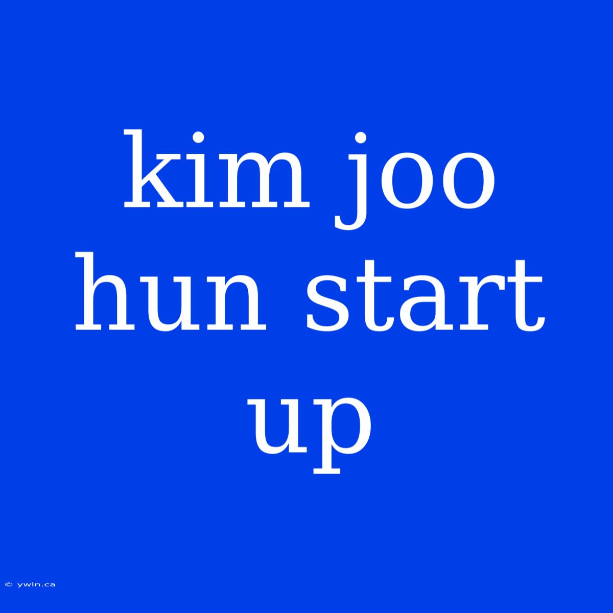 Kim Joo Hun Start Up