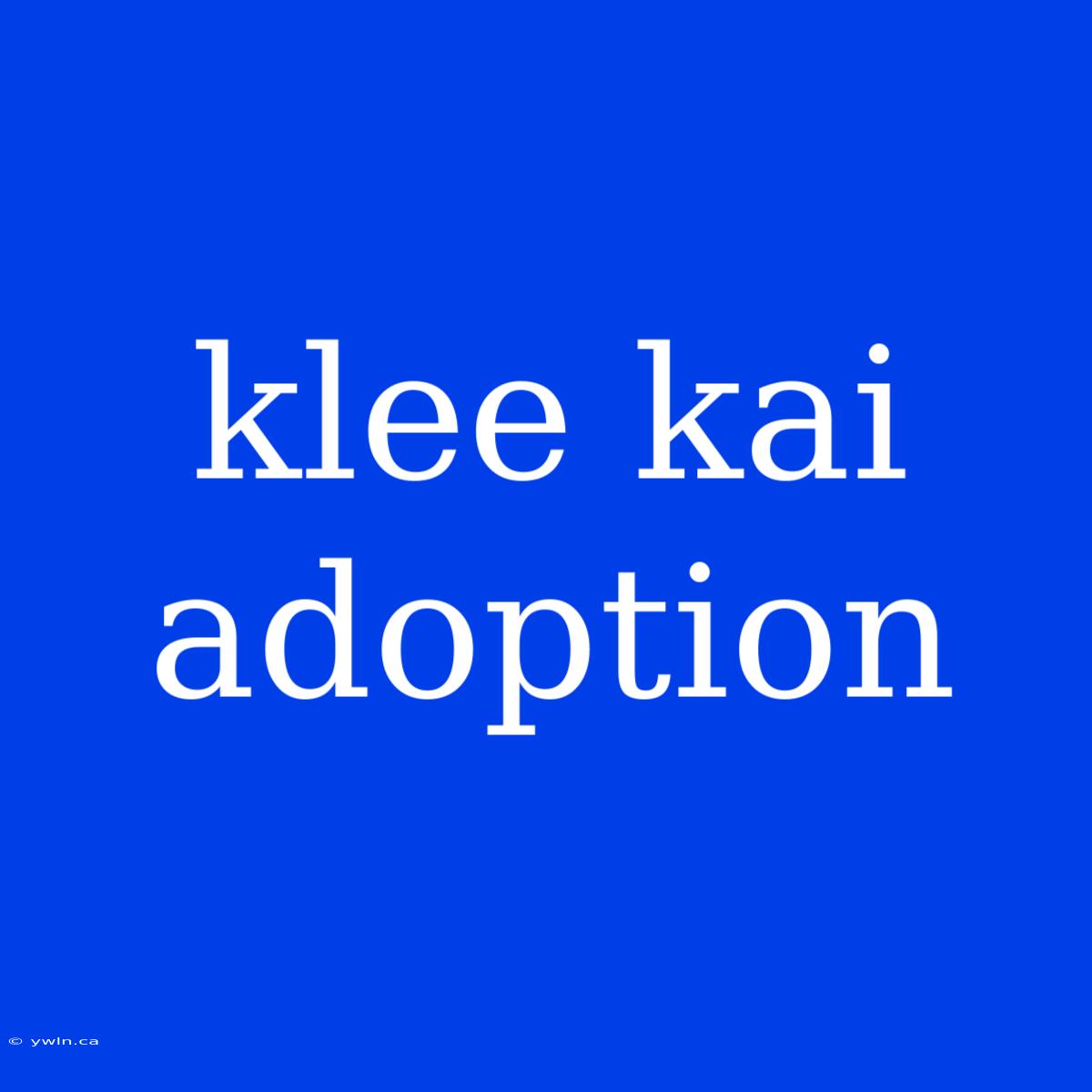 Klee Kai Adoption