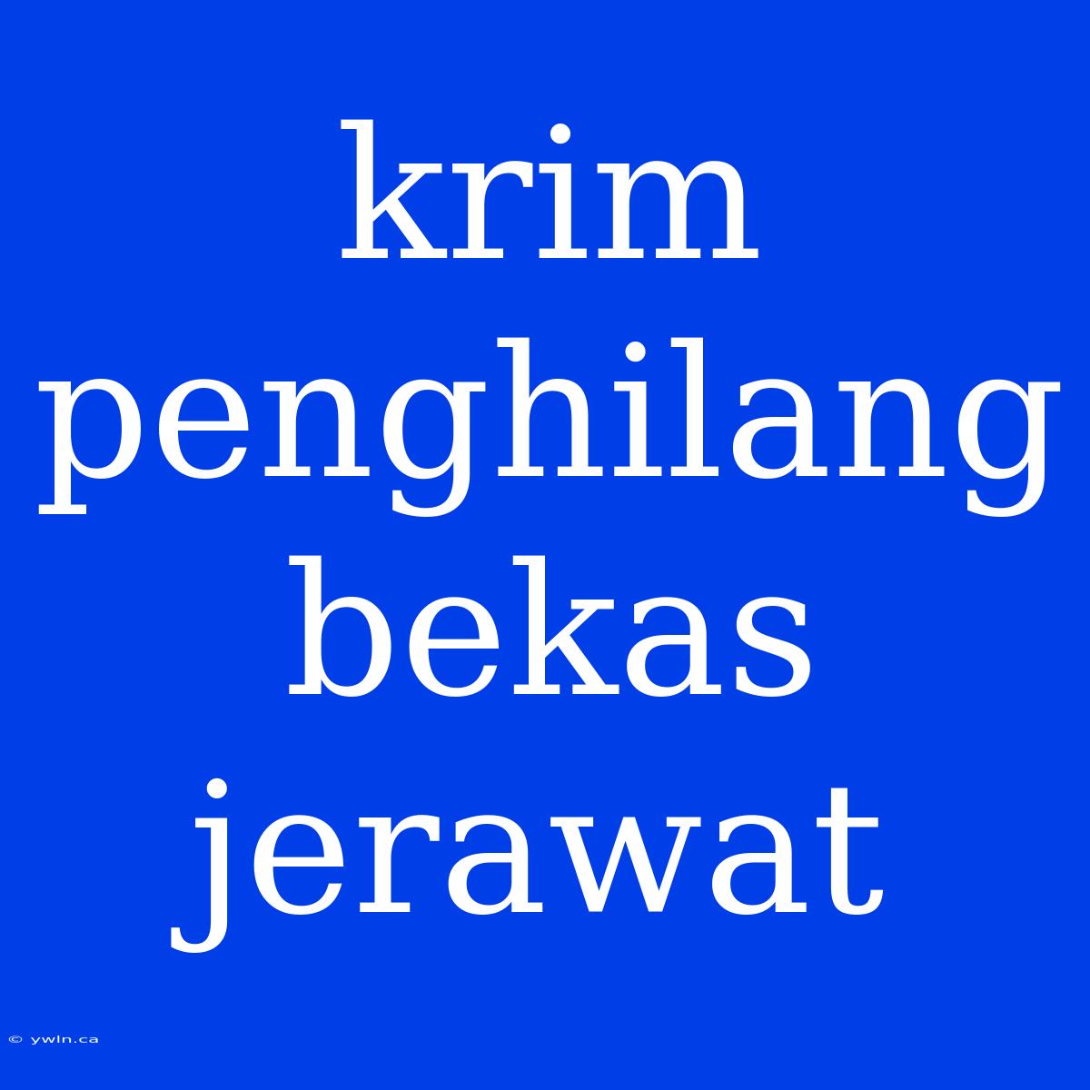 Krim Penghilang Bekas Jerawat