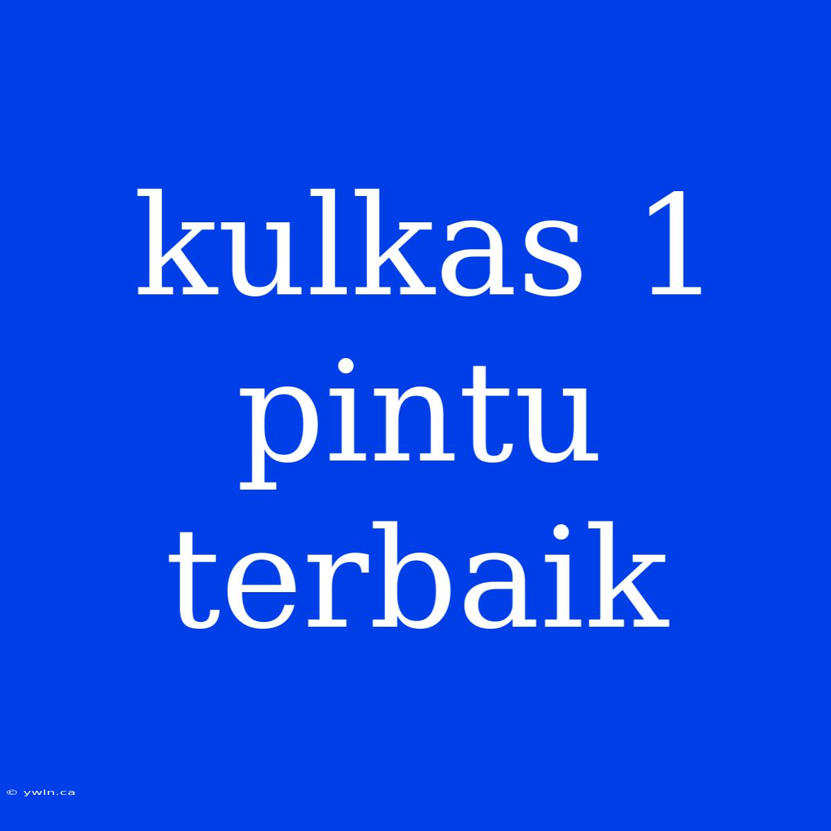 Kulkas 1 Pintu Terbaik