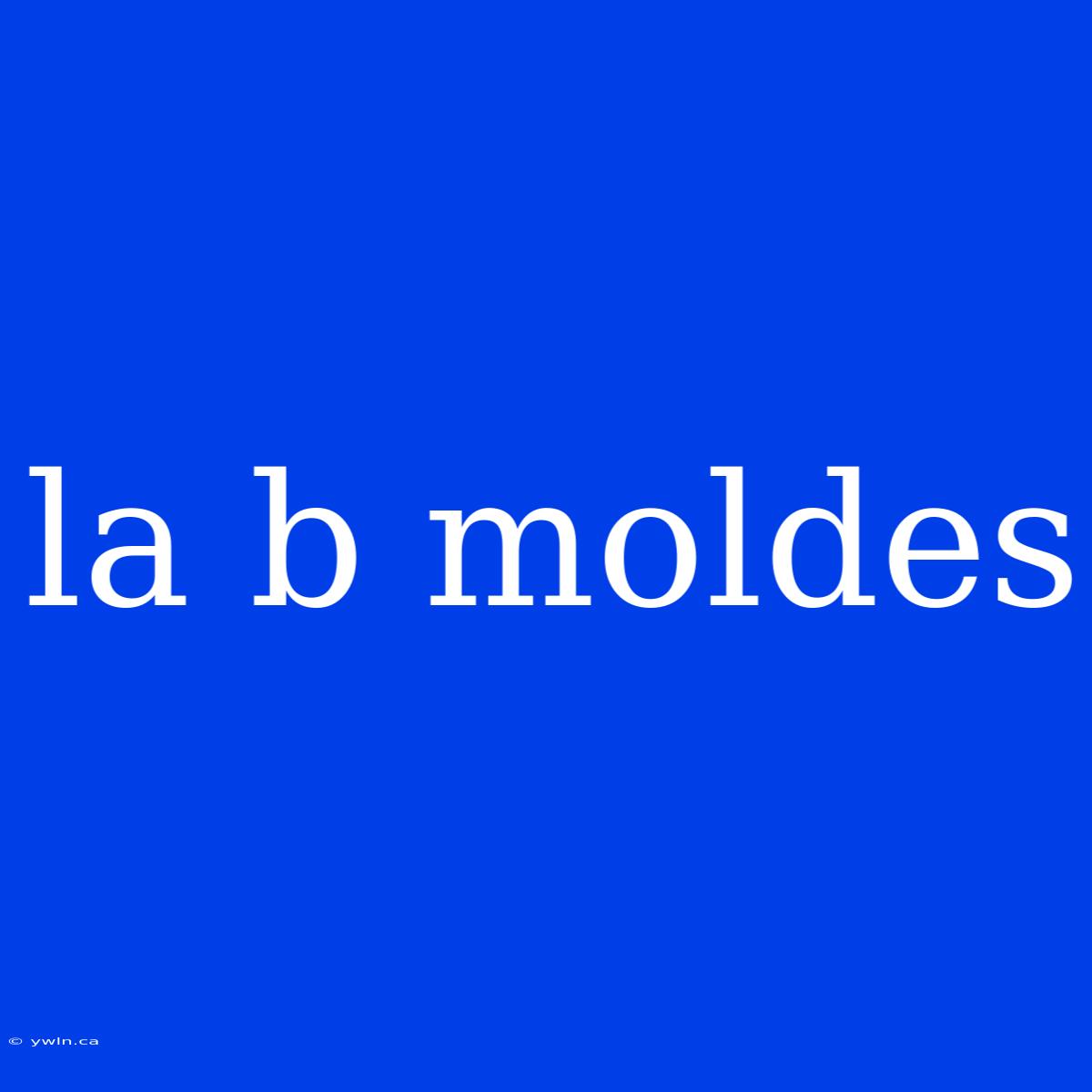 La B Moldes