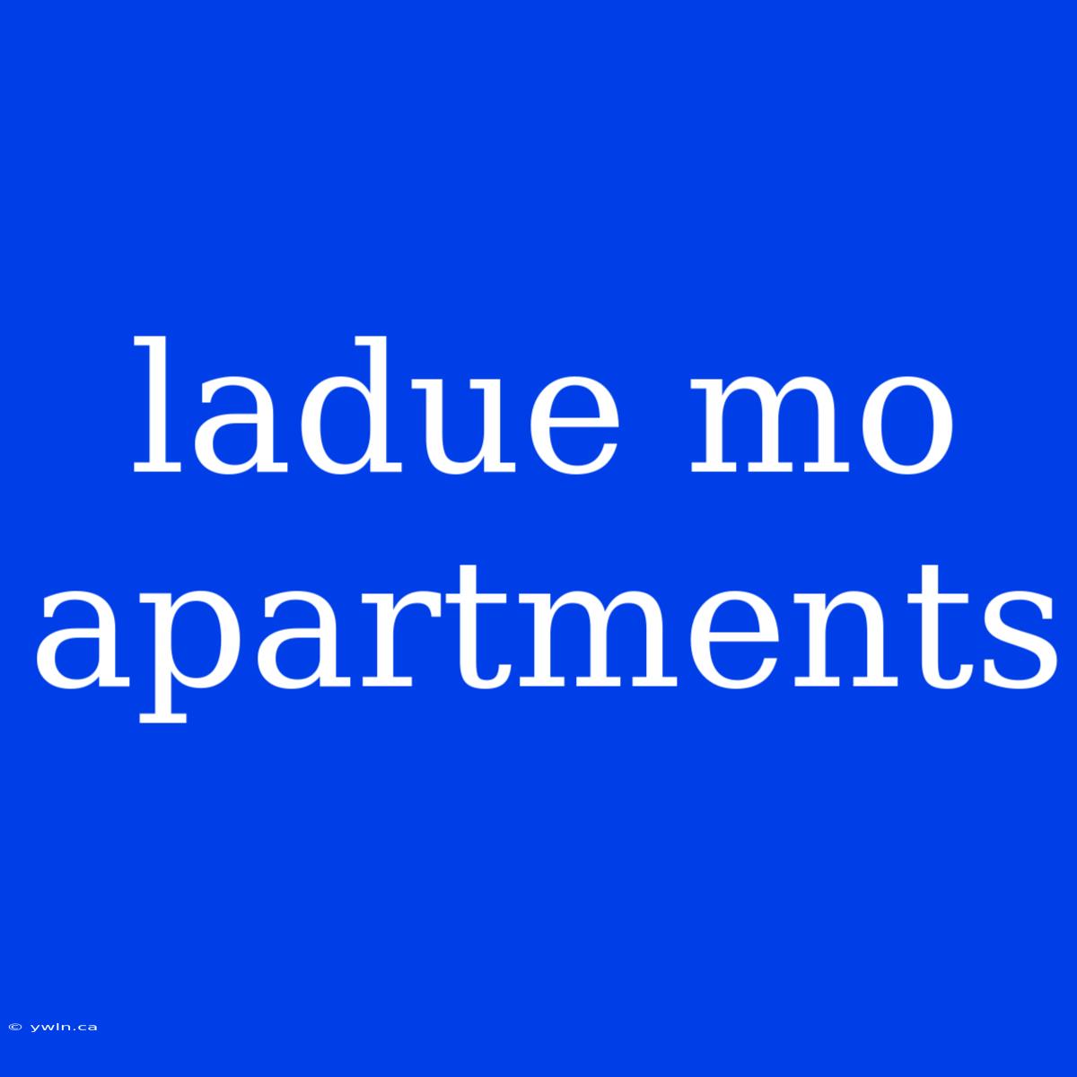 Ladue Mo Apartments